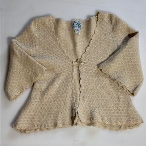 Tabitha Vintage woman’s cardigan, beige color.